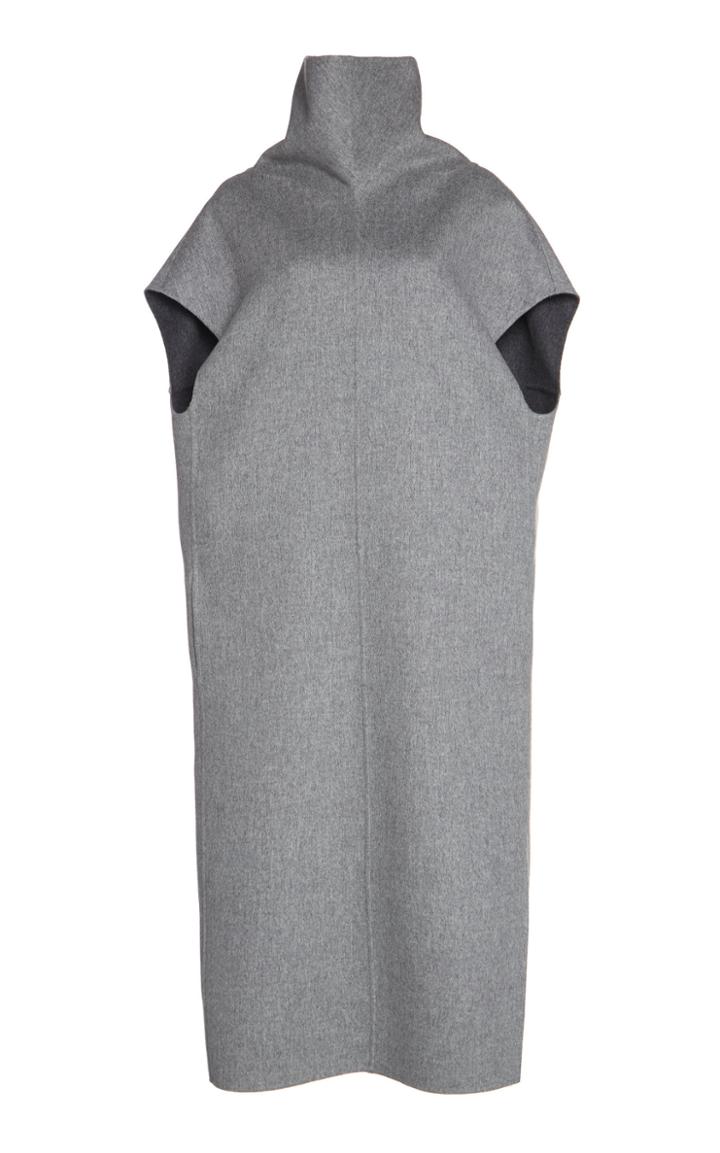 Agnona Funnel Neck Wool-blend Dress