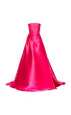 Alex Perry Valen Italian Silk Strapless Gown