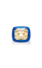 Sabbadini Gold Bronze And Sapphire Ring