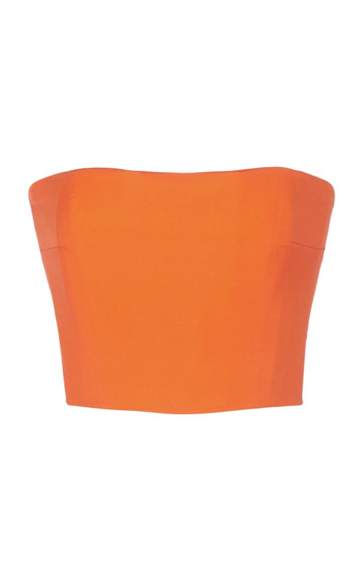 Emilio De La Morena Camilla Strapless Silk Top