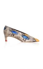 Aeyde Camilla Snake-effect Kitten Heels