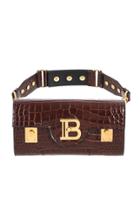 Moda Operandi Balmain Bbuzz 23 Croc-effect Leather Belt Bag