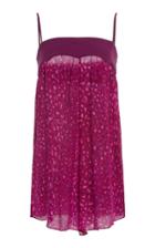 Adriana Degreas Pomegranate Silk Playsuit