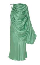 Moda Operandi Lado Bokuchava One-sleeve Gathered Satin Dress Size: Xs