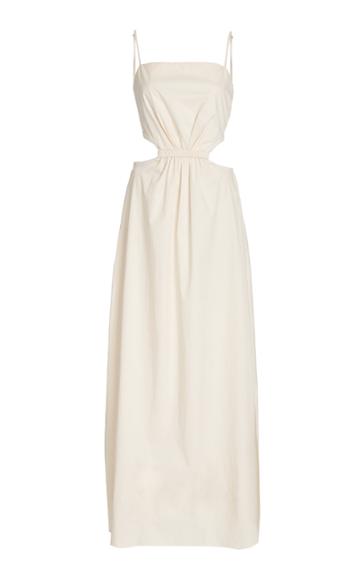 Johanna Ortiz White Sand Tie-back Cotton-blend Maxi Dress