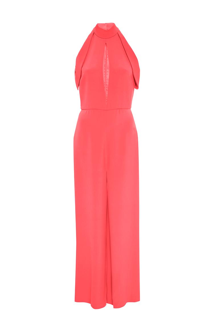 Cushnie Et Ochs Slit Bodice Cropped Jumpsuit