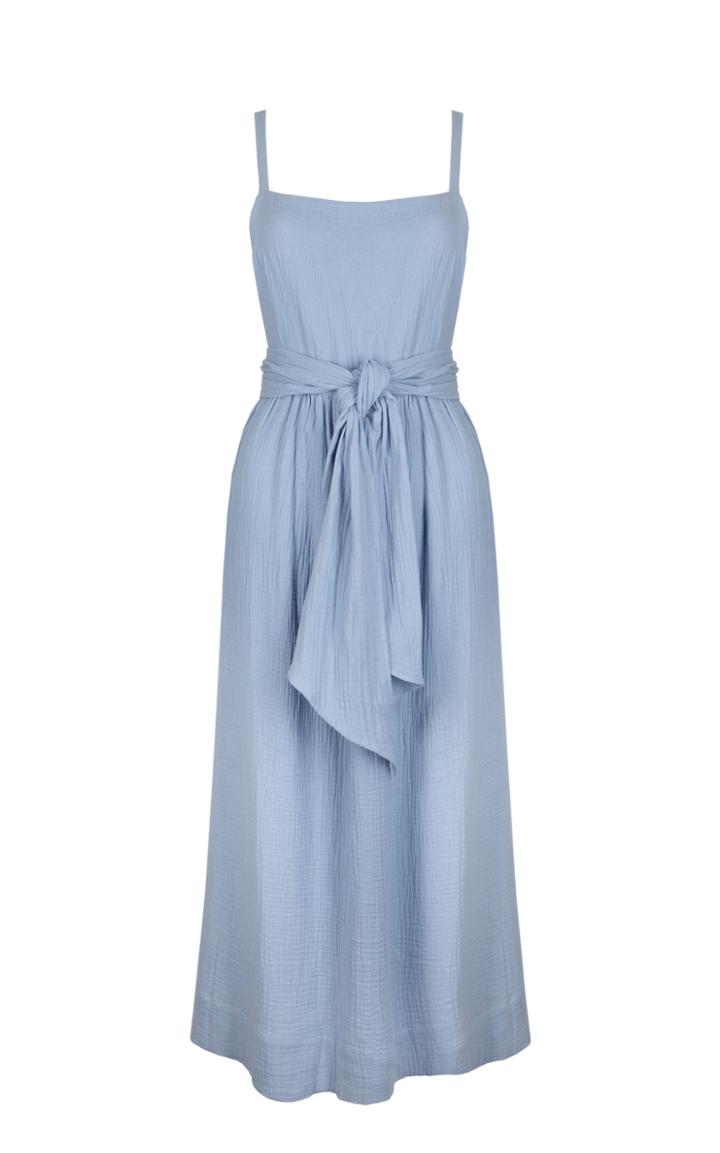 Moda Operandi Cloe Cassandro Pinafore Cotton Waffle-knit Dress
