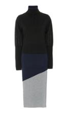 Jw Anderson Triple Layer Merino Wool-blend Dress