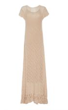 Ryan Roche Bottom Ruffle Crochet Dress