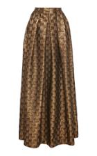 Zuhair Murad Metallic Jacquard A-line Skirt
