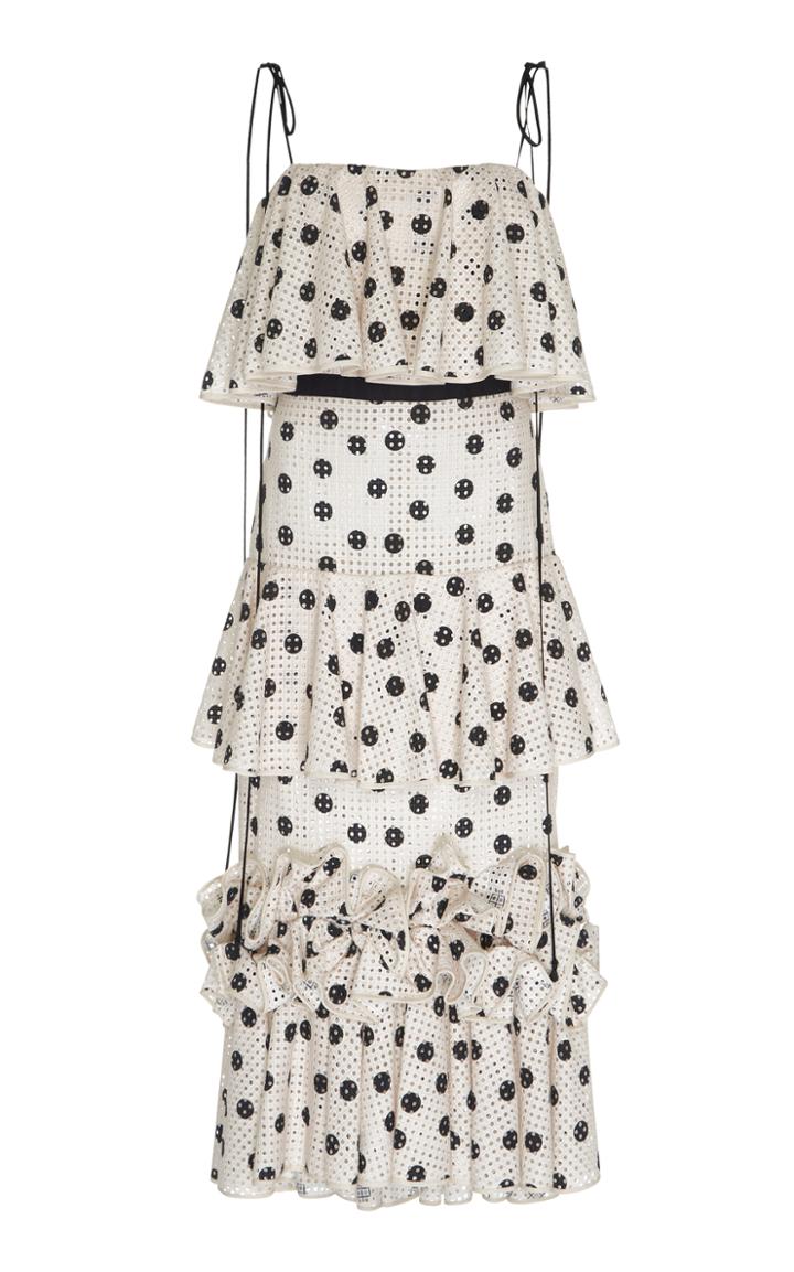 Johanna Ortiz Florence Baker Cotton Eyelet Dress