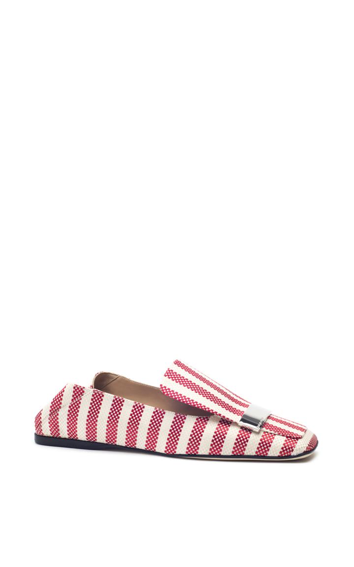 Sergio Rossi Striped Portofino Flats