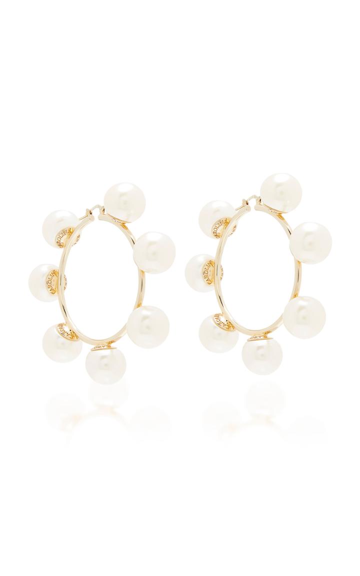 Carolina Herrera Gold-plated And Faux Pearl Earrings