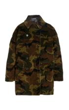 Moda Operandi R13 Hunting Oversized Camouflage Double-breasted Coat