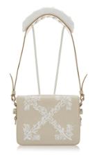 Off-white C/o Virgil Abloh Hanna Leaves Leather Flap Bag