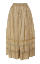 Pro Tiered Silk Midi Skirt