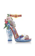 Dolce & Gabbana Embellished Patent-leather Sandals