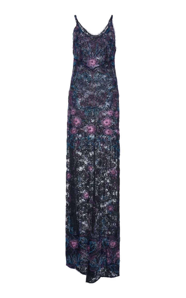 Dundas Metallic Lace Gown