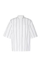 Jil Sander Silence Striped Cotton-poplin Shirt