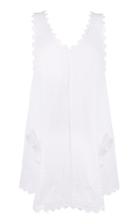 Moda Operandi Juliet Dunn White Poplin Low Back Dress