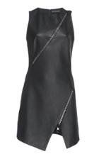 David Koma Leather Sleeveless Dress