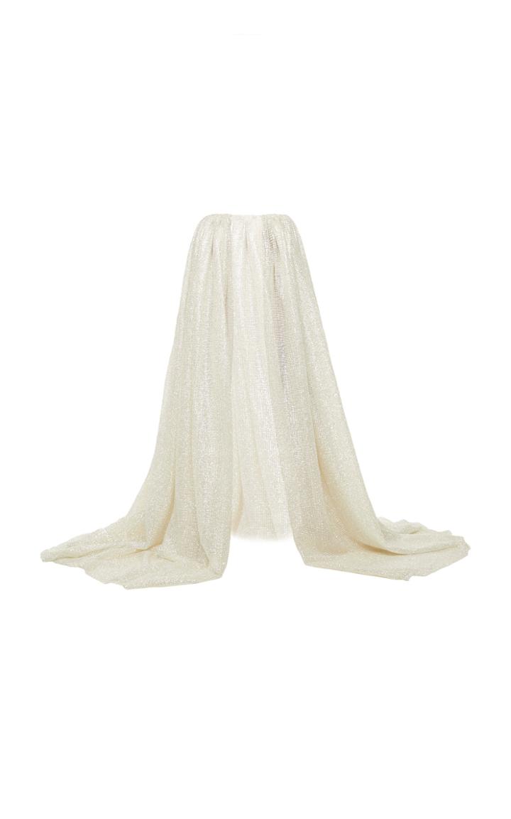 Moda Operandi Mach & Mach Glittered Open Maxi Skirt