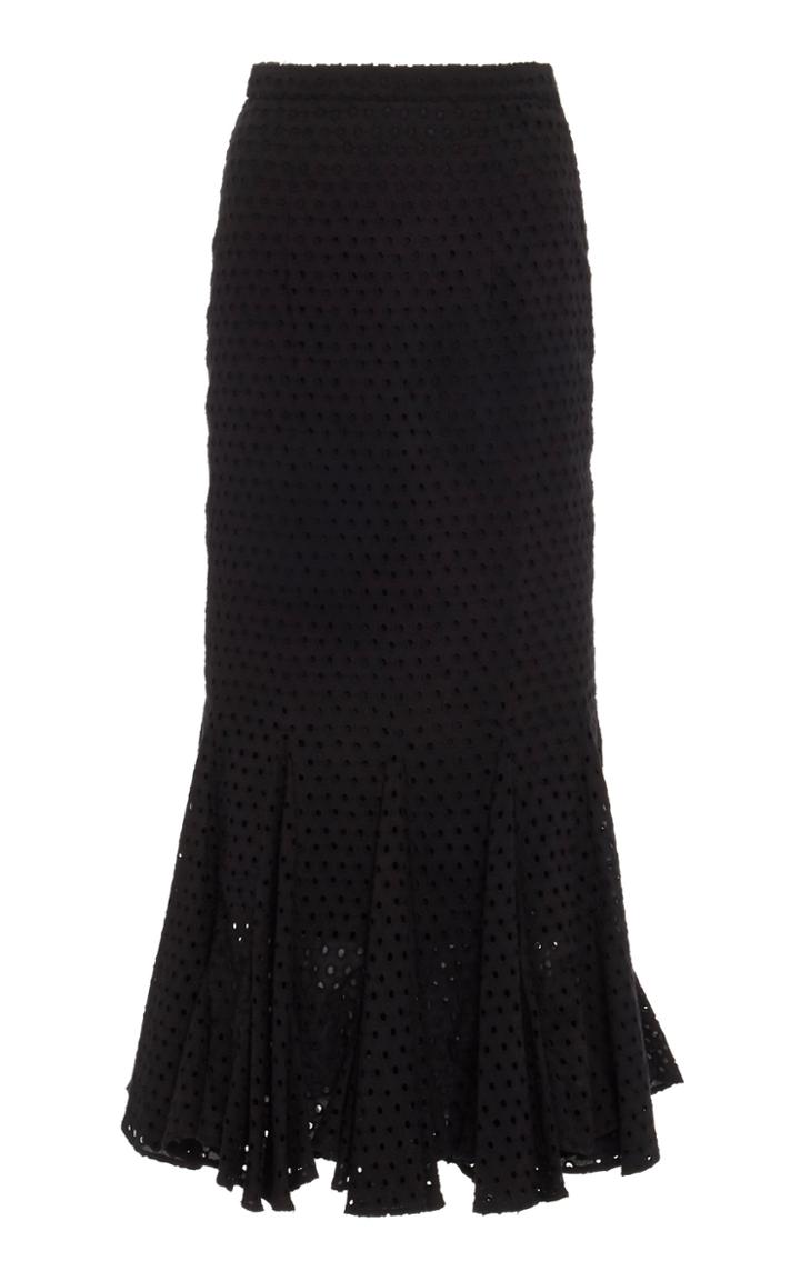 Rhode Sienna Eyelet Midi Skirt