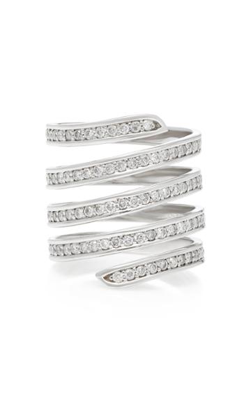 Lynn Ban Jewelry Coil Pav Diamond Ring
