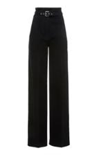 Proenza Schouler Belted High-rise Cotton-blend Pants