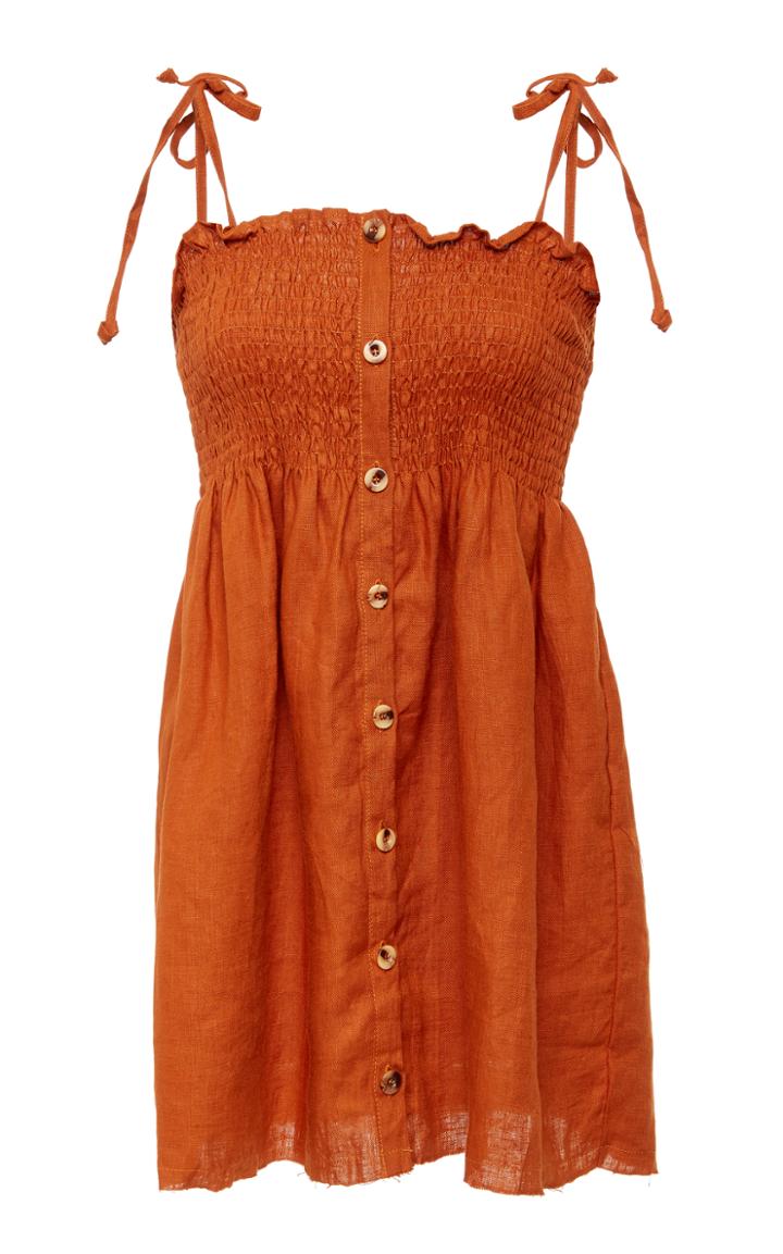 Faithfull Rosa Mini Button Down Dress