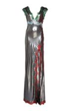 Moda Operandi Anas Jourden Metallic Lace-detailed Lam Maxi Dress Size: 38