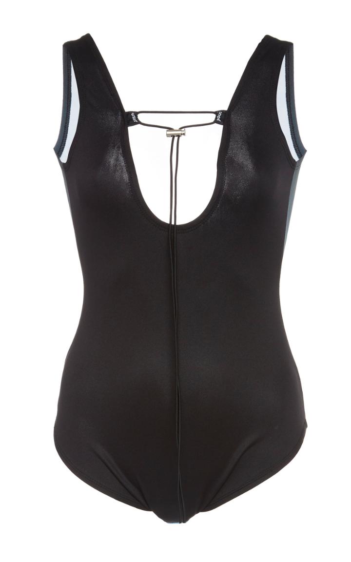 Youser Color Blocked One Piece Swimsuit