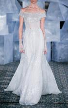 Mira Zwillinger Arin Off-the-shoulder Gown