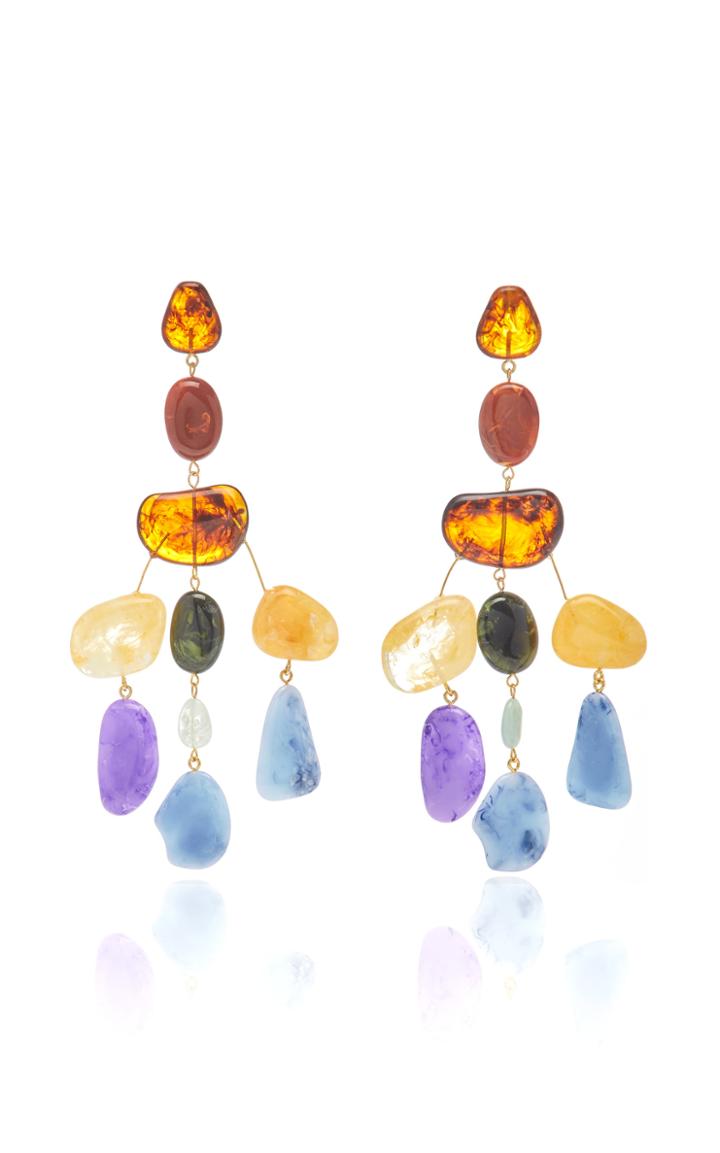 Cult Gaia Sloane Stone Chandelier Earrings