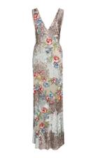 Patbo Floral Sequin Gown