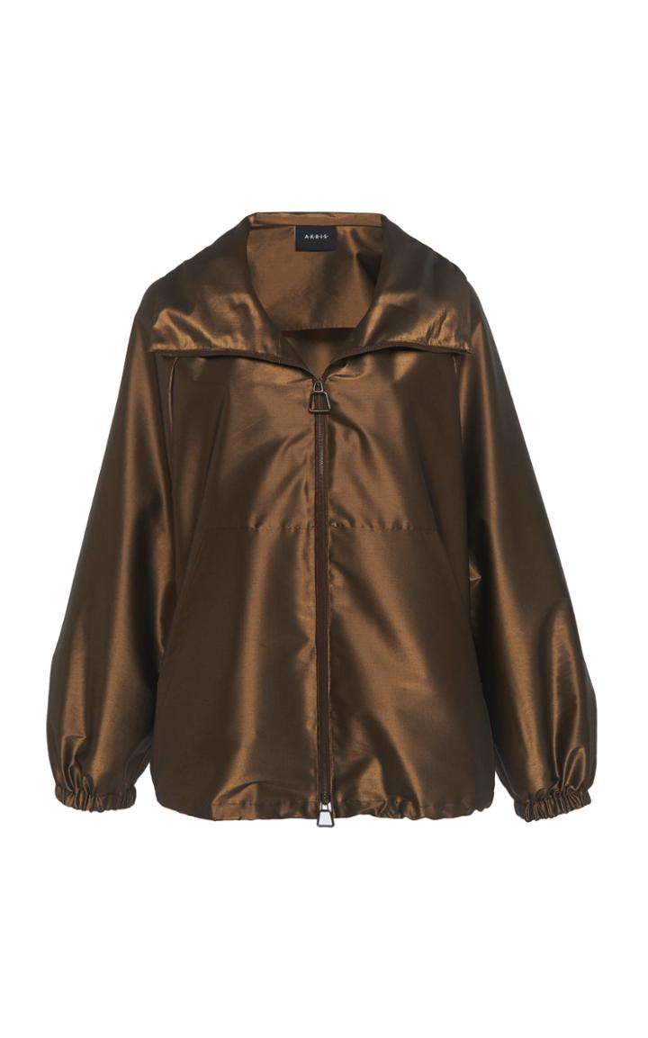 Akris Veronique Wool-blend Taffeta Jacket