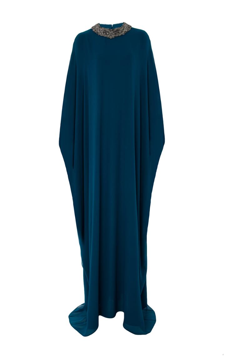 Oday Shakar Embellished Neckline Caftan