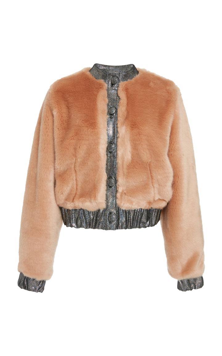 Rodarte Faux Fur Bomber Jacket