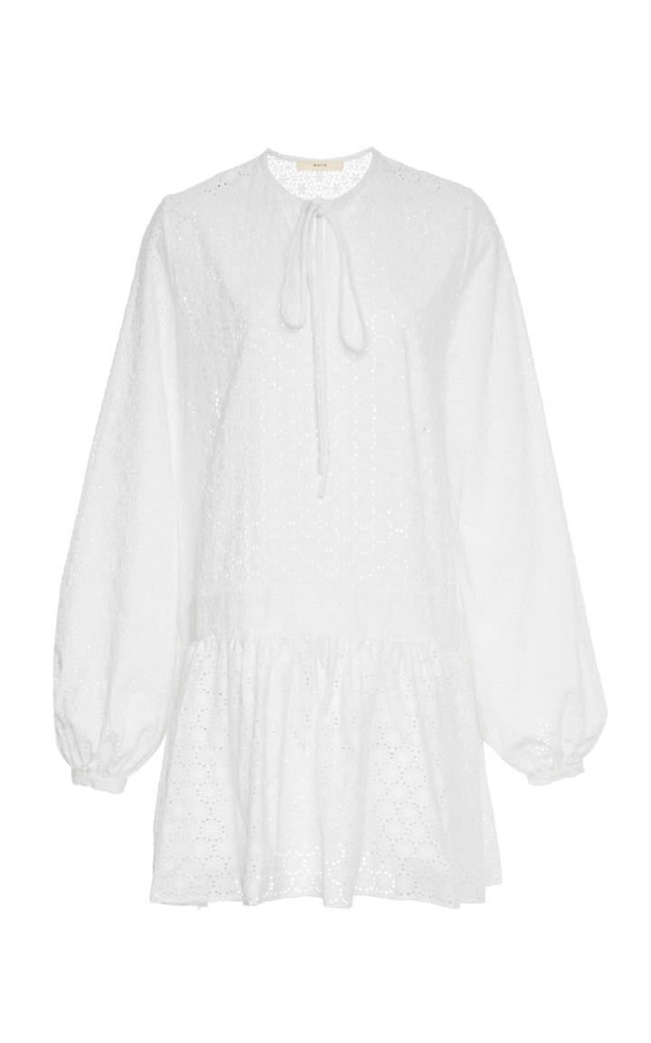 Matin Broderie-anglaise Cotton Mini Dress