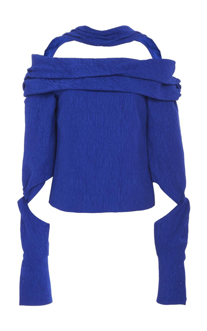 Hellessy Bianca Cloque Off Shoulder Top