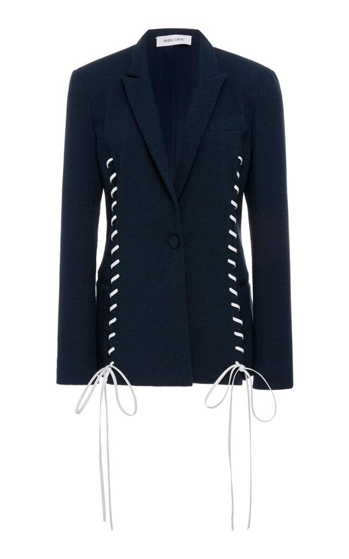 Prabal Gurung Whipstitch Seam Jacket