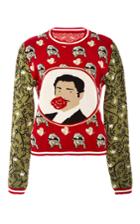 Tak.ori Red Cameo Sweater