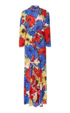Rixo Lucy Ruffled Floral-print Silk Midi Dress
