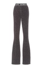 Off-white C/o Virgil Abloh Metallic Woven Logo Pant