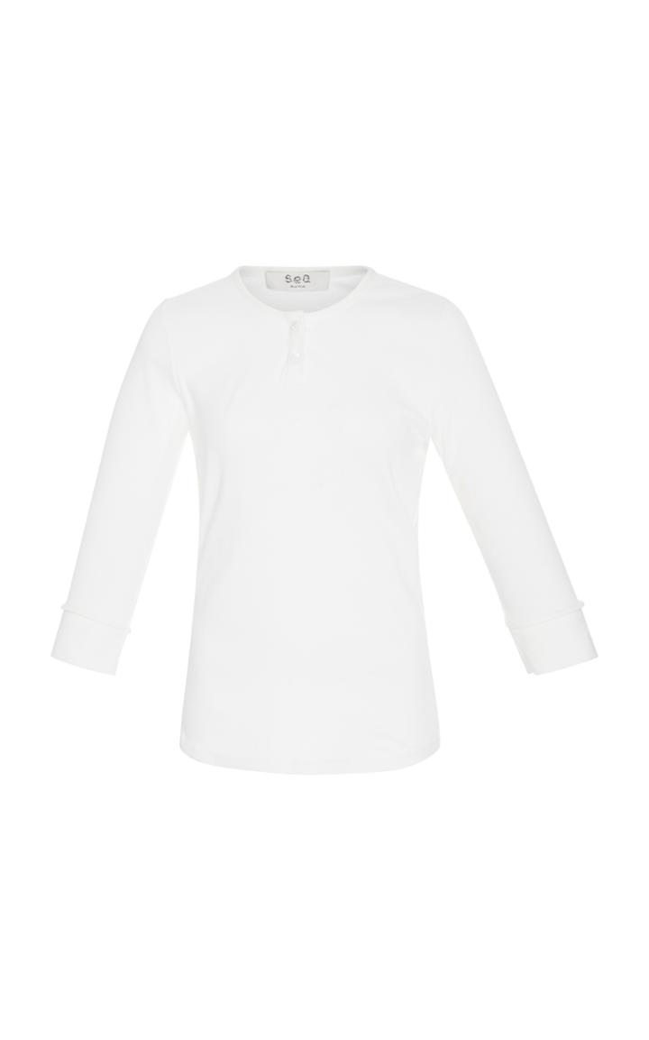 Sea Three Quarter Sleeves Birkin Henley