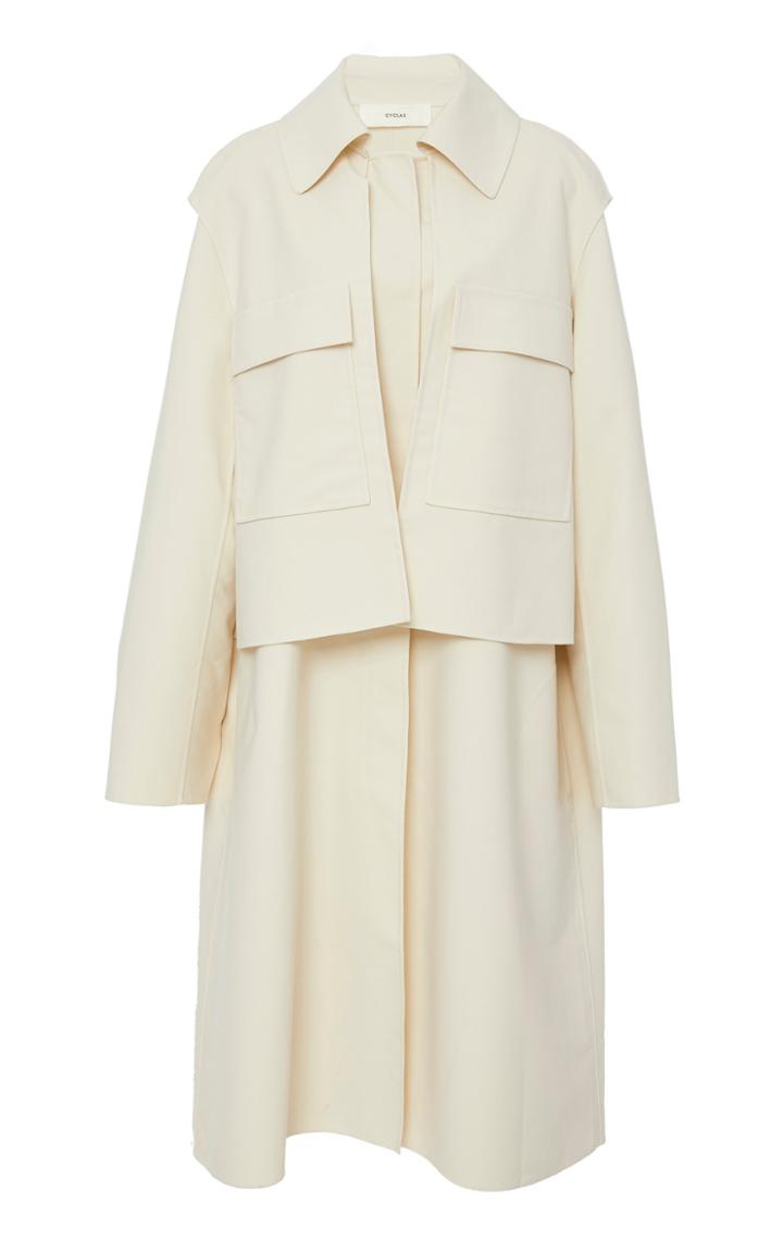 Cyclas Cotton Wide Collar Coat
