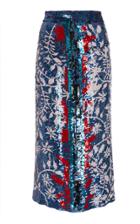 Tanya Taylor Elisa Floral Sequin Skirt