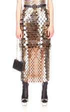 Moda Operandi Paco Rabanne Paillette-embellished Chainmail Skirt