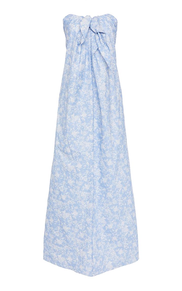 Caroline Constas Kaia Floral Strapless Dress