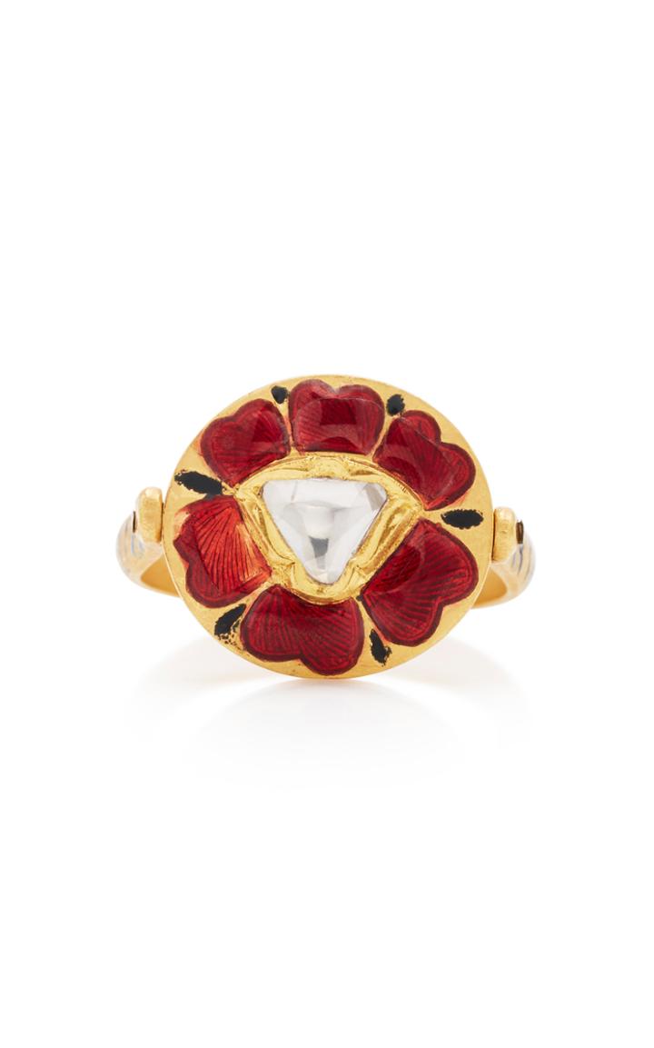 Sanjay Kasliwal 22k Gold Diamond Ring Size: 8.5